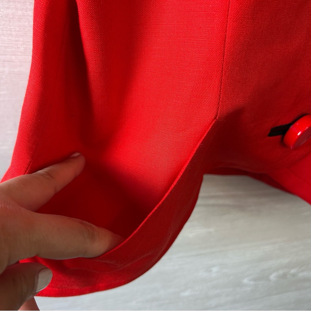 Vintage Ann Lawrence Red Tailored Blazer - Picture 5 of 16